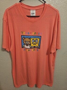 Teddy Fresh x Spongebob Squarepants Pink T Shirt